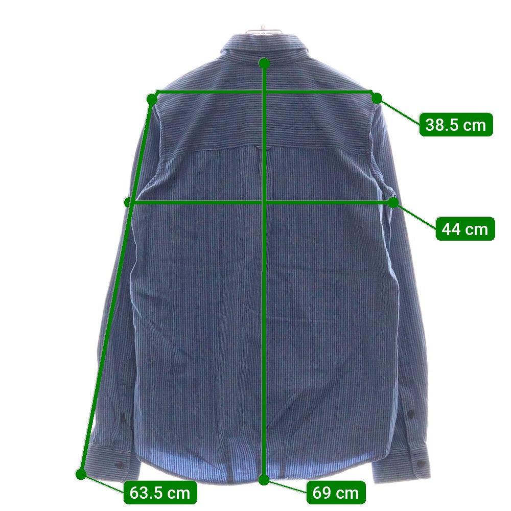 GOLDEN GOOSE DELUXE BRAND(ゴールデングースデラックスブランド) ギンガムチェック ロングスリーブ 長袖 シャツ ブルー G15D043.A3