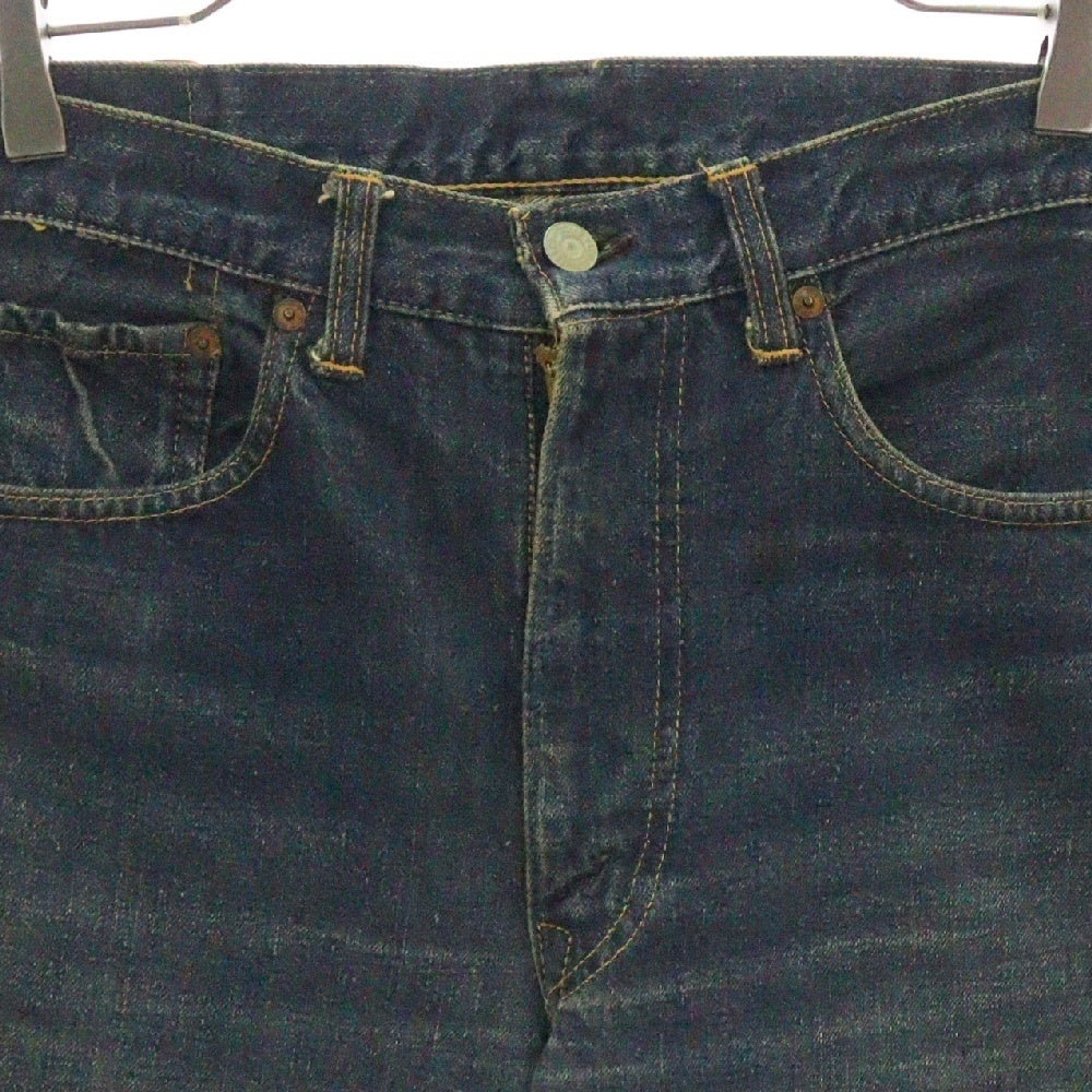 Levi's(リーバイス) 50S-60S VINTAGE 501ZXX ボタン裏20 ギャラ入り紙パッチ BIGE 隠しリベット オフセットループ グリッパージップ ヴィンテージ デニムパンツ インディゴ