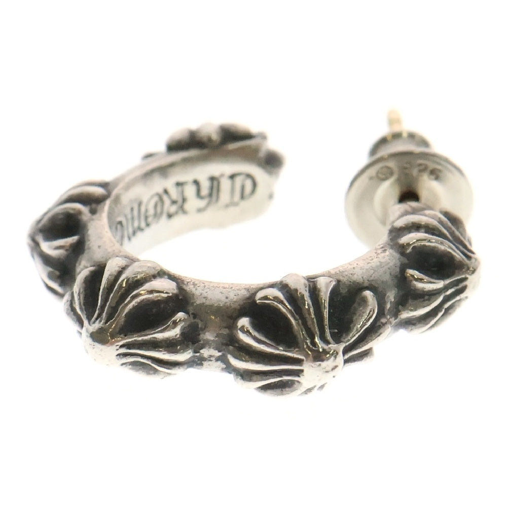CHROME HEARTS(クロムハーツ) HOOP CROSS クロスバンド フープピアス シルバー BCA100