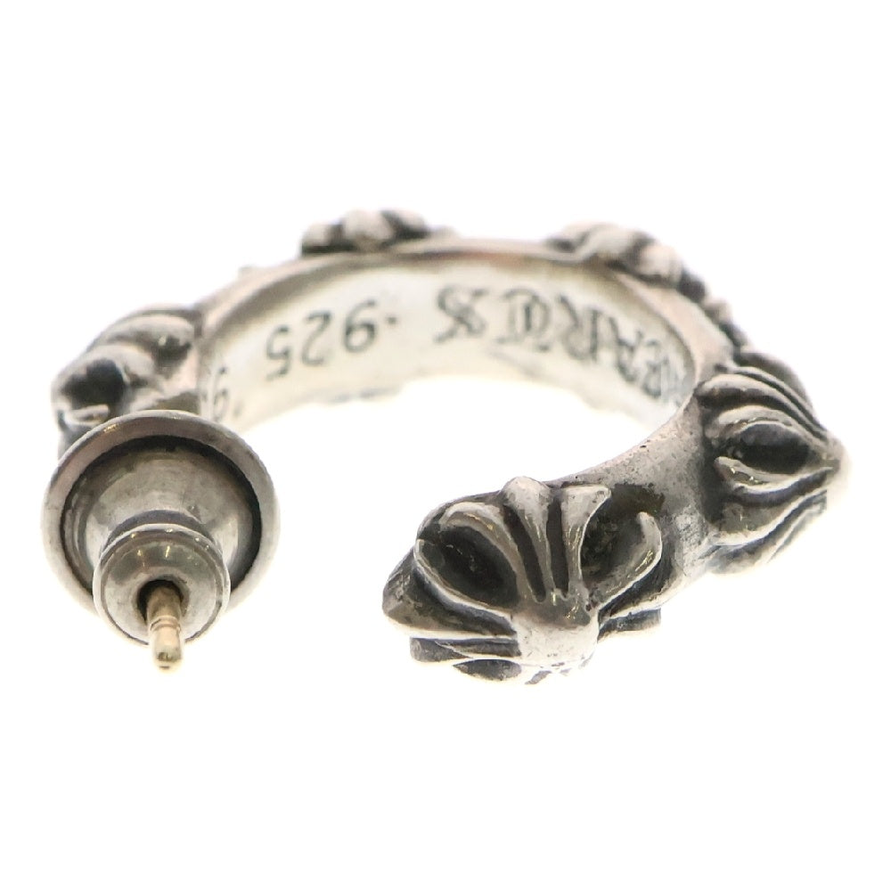 CHROME HEARTS(クロムハーツ) HOOP CROSS クロスバンド フープピアス シルバー BCA100