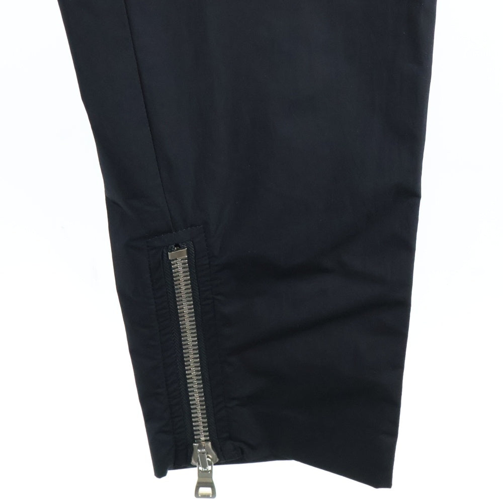 BALMAIN(バルマン) ドローコード 裾ジップ スリムフィット イージーパンツ ブラック W8H5204T474