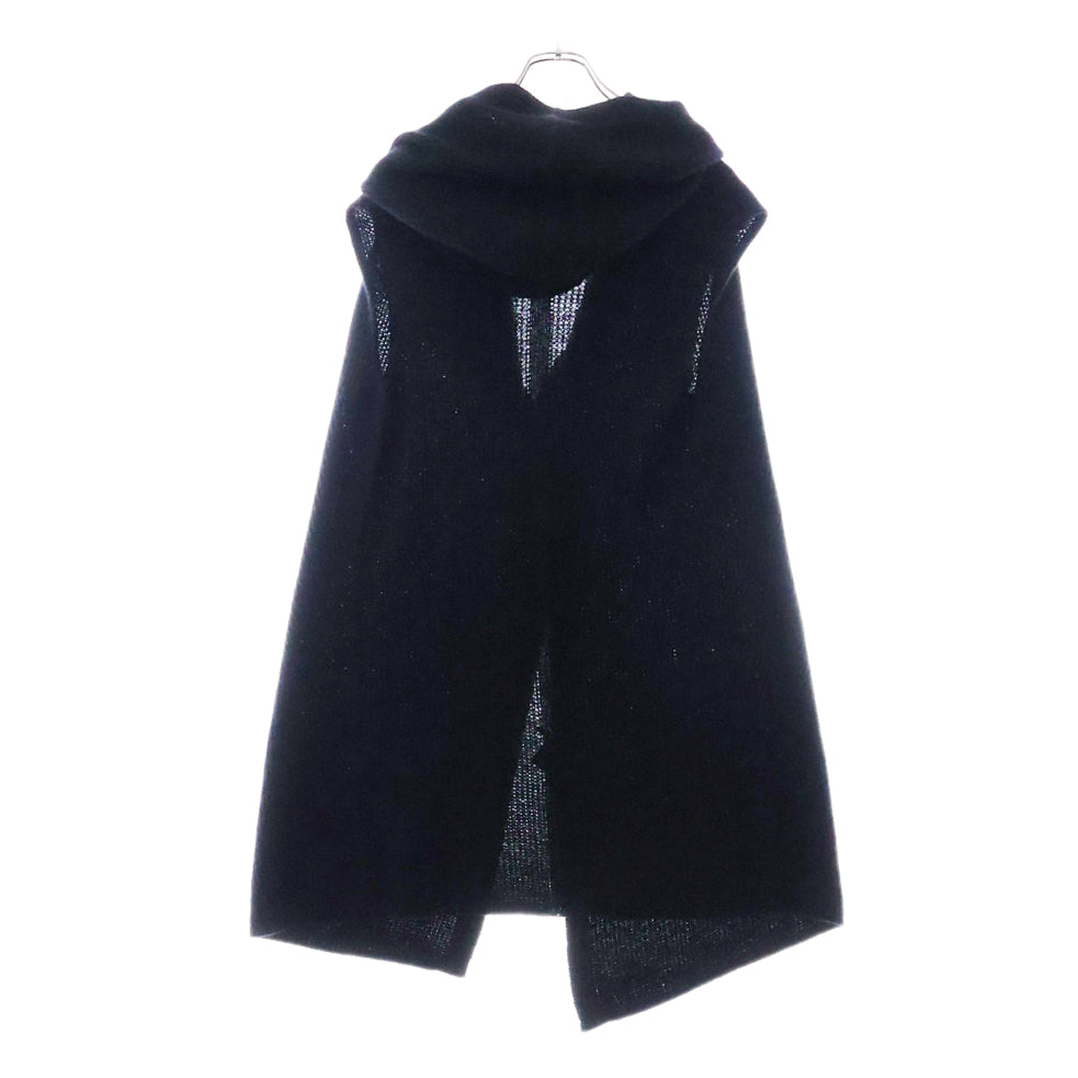 Rick Owens(リックオウエンス) 16AW フーデット ロング ノースリーブニットカーディガン ブラック W8H5204T474