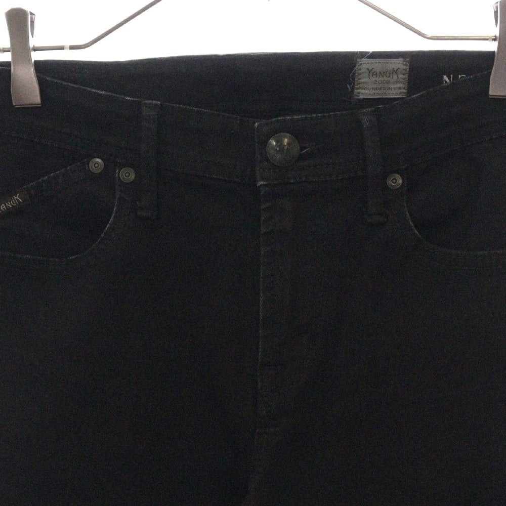 YANUK(ヤヌーク) NEIL ニール タイト スリムテーパード デニムパンツ ブラック 57291007