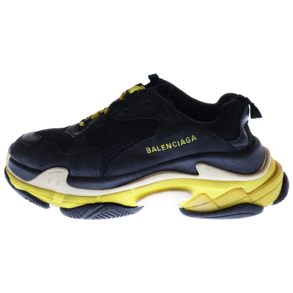 BALENCIAGA(バレンシアガ) TRIPLE S トリプルエス ローカットスニーカー ダッドスニーカー ブラック/イエロー 534162