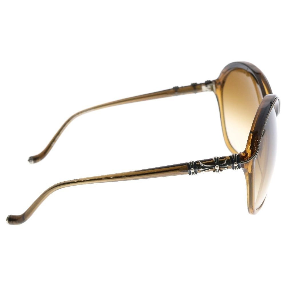 CHROME HEARTS(クロムハーツ) COCK A ROACH CHクロス オーバルレンズ サングラス メガネ 眼鏡 ブラウン レディース