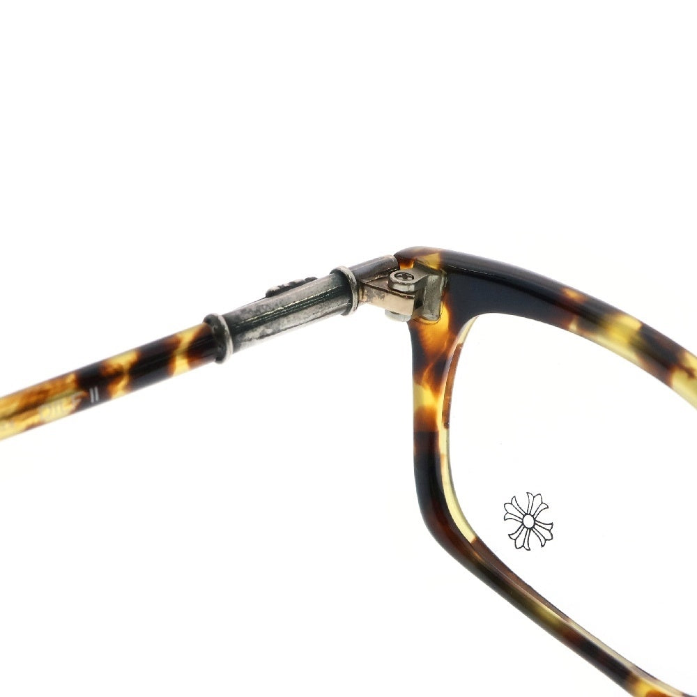 CHROME HEARTS(クロムハーツ) DILF 2 ダガーテンプル スクエアレンズ メガネ 眼鏡 マーブル ブラウン