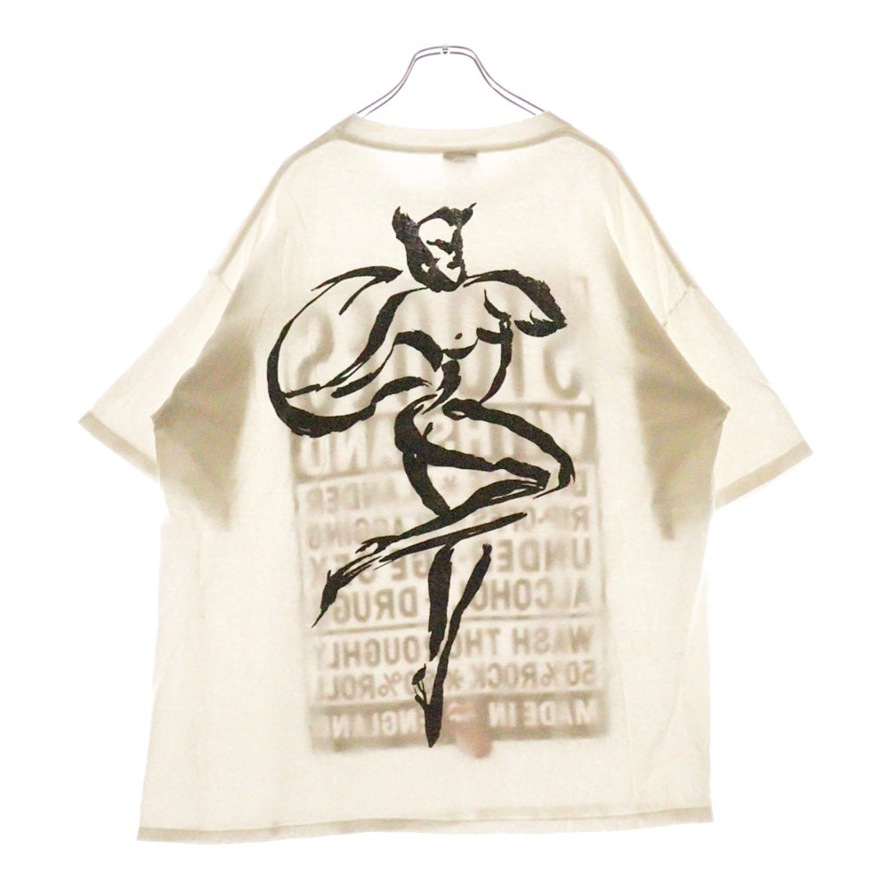 VINTAGE(ヴィンテージ) 90S VINTAGE ROLLING STONES WITH STAND BROCKUM ヴィンテージ ローリングストーンズ ウィズスタンド 両面プリント 半袖Tシャツ カットソー ホワイト