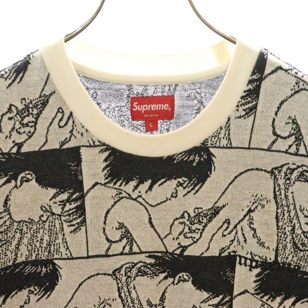 SUPREME(シュプリーム) xAKIRA 17AW Syringe Jacquard L/S Tee アキラ総柄ジャガード カットソー ホワイト
