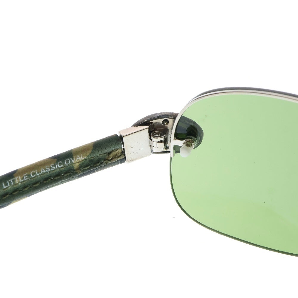 CHROME HEARTS(クロムハーツ) LITTLE CLASSIC OVAL リトルクラシックオーバル レザーテンプル サングラス 眼鏡 アイウェア グリーン