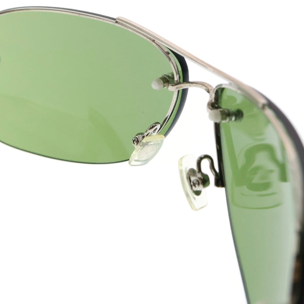 CHROME HEARTS(クロムハーツ) LITTLE CLASSIC OVAL リトルクラシックオーバル レザーテンプル サングラス 眼鏡 アイウェア グリーン