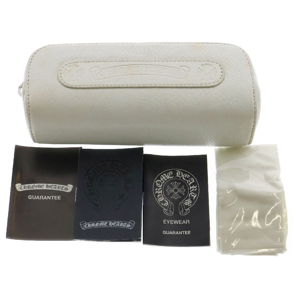 CHROME HEARTS(クロムハーツ) LITTLE CLASSIC OVAL リトルクラシックオーバル レザーテンプル サングラス 眼鏡 アイウェア グリーン