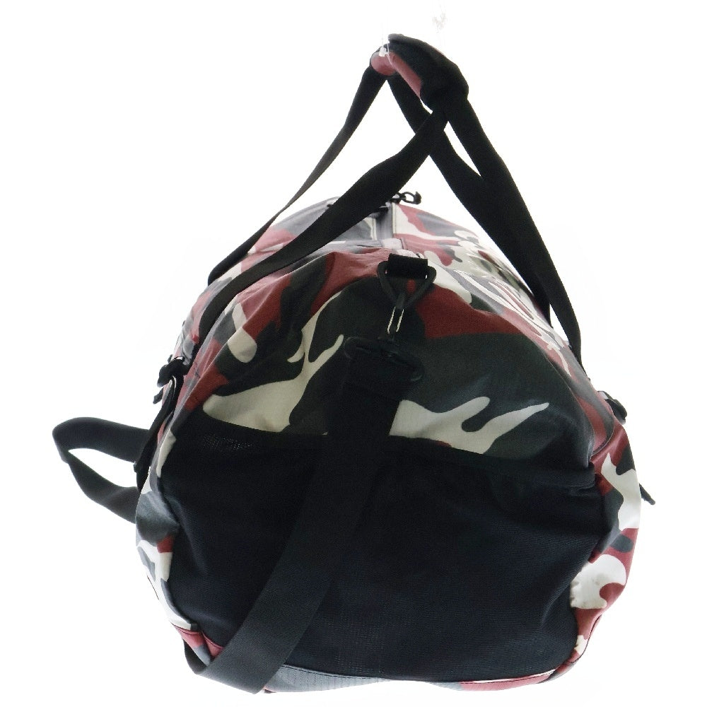 SUPREME(シュプリーム) 21SS Duffle Bag カモ柄 ボックスロゴ ダッフルバッグ ブラック/ホワイト/レッド