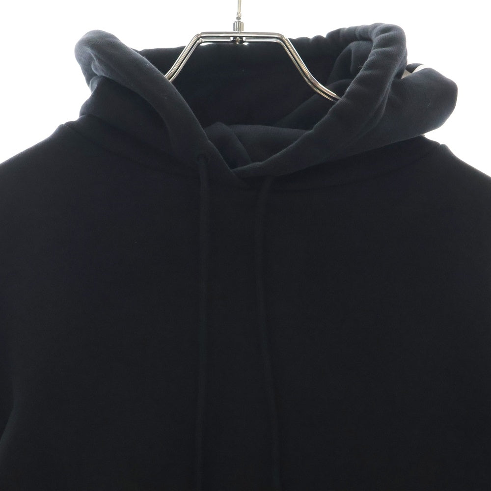 BALENCIAGA(バレンシアガ) フードロゴプリントスウェットプルオーバーパーカー ブラック 492190