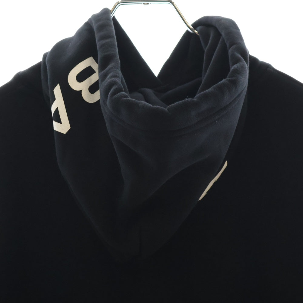 BALENCIAGA(バレンシアガ) フードロゴプリントスウェットプルオーバーパーカー ブラック 492190