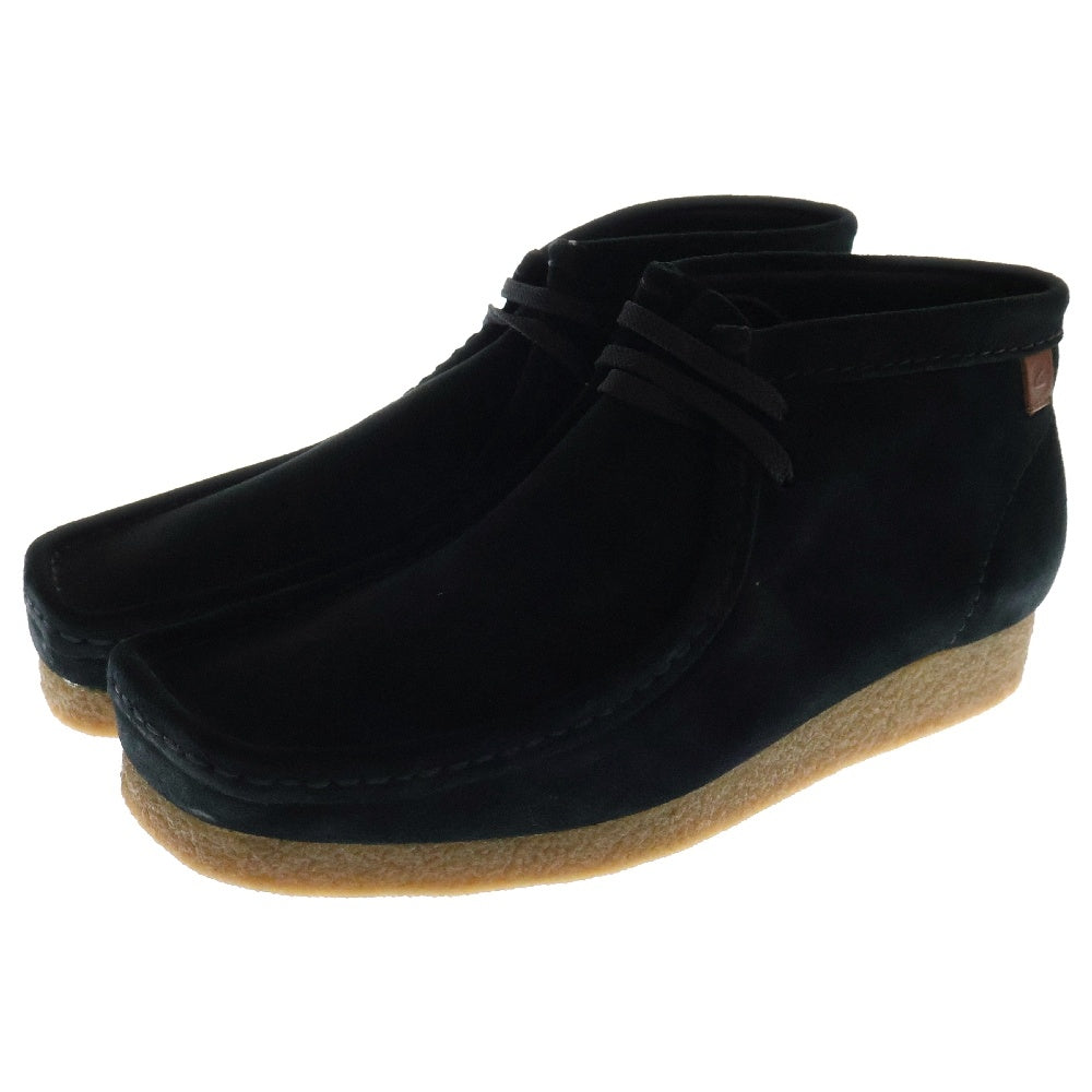 Clarks(クラークス) SHACRE BOOT シェイカー チャッカブーツ スウェード ハイカットシューズ ブラック 26159437