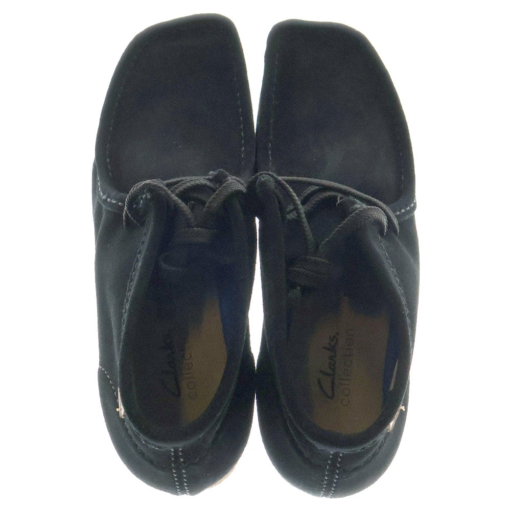 Clarks(クラークス) SHACRE BOOT シェイカー チャッカブーツ スウェード ハイカットシューズ ブラック 26159437
