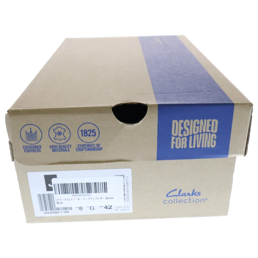 Clarks(クラークス) KITNA LO キトナ・ロー レザーローカットスニーカー ブラック 26153362