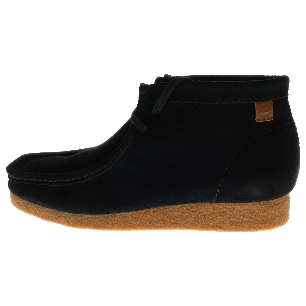 Clarks(クラークス) SHACRE BOOT シェイカー チャッカブーツ スウェード ハイカットシューズ ブラック 26159437