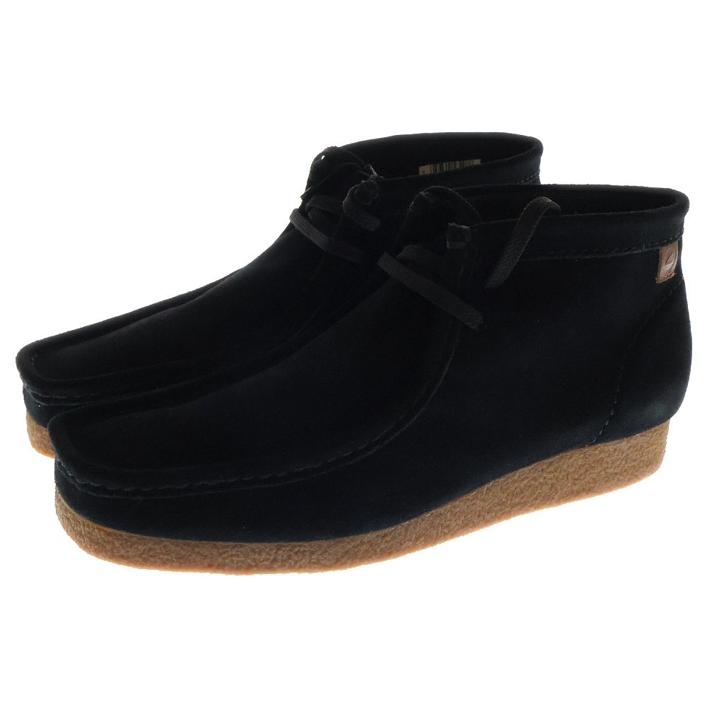Clarks(クラークス) SHACRE BOOT シェイカー チャッカブーツ スウェード ハイカットシューズ ブラック 26159437