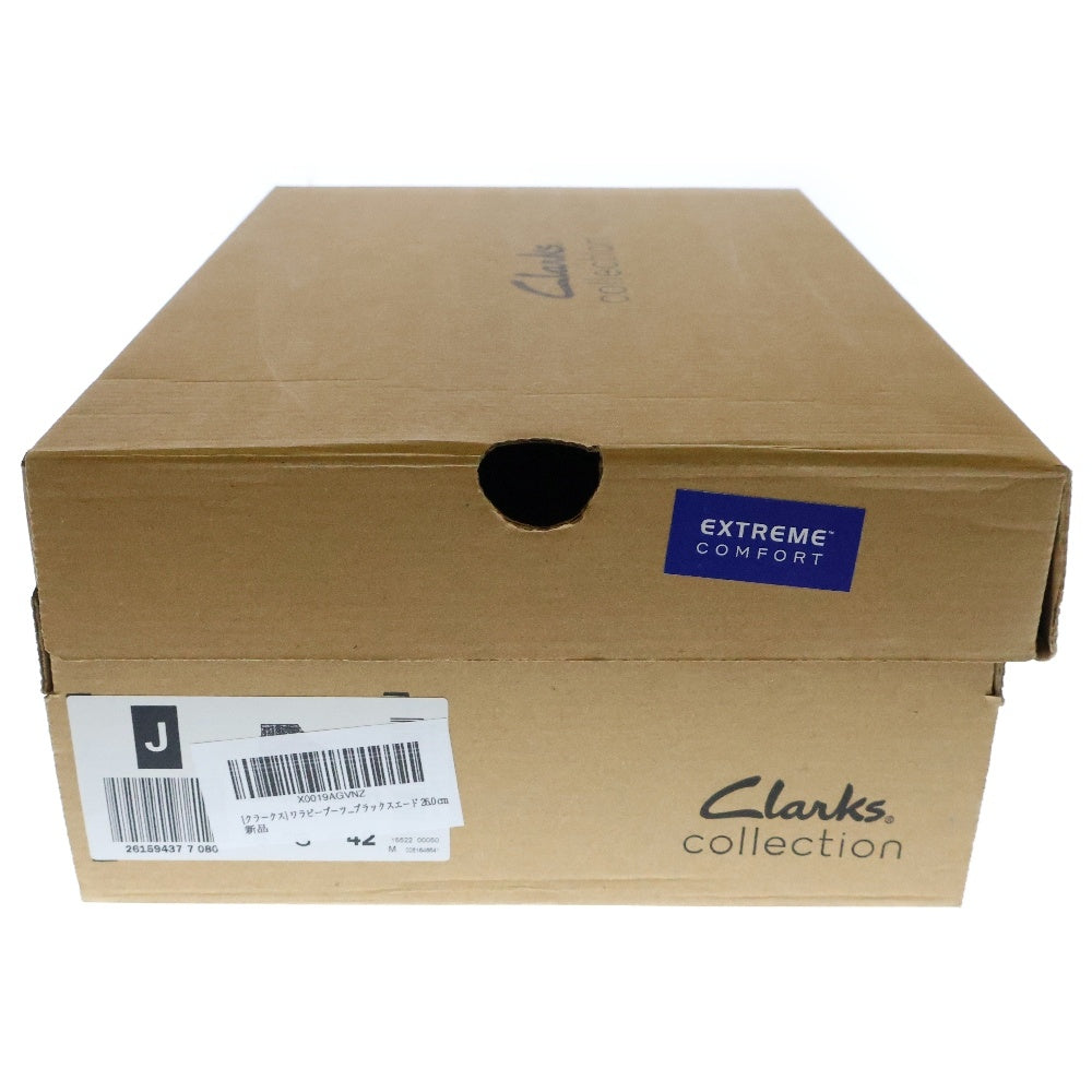 Clarks(クラークス) SHACRE BOOT シェイカー チャッカブーツ スウェード ハイカットシューズ ブラック 26159437