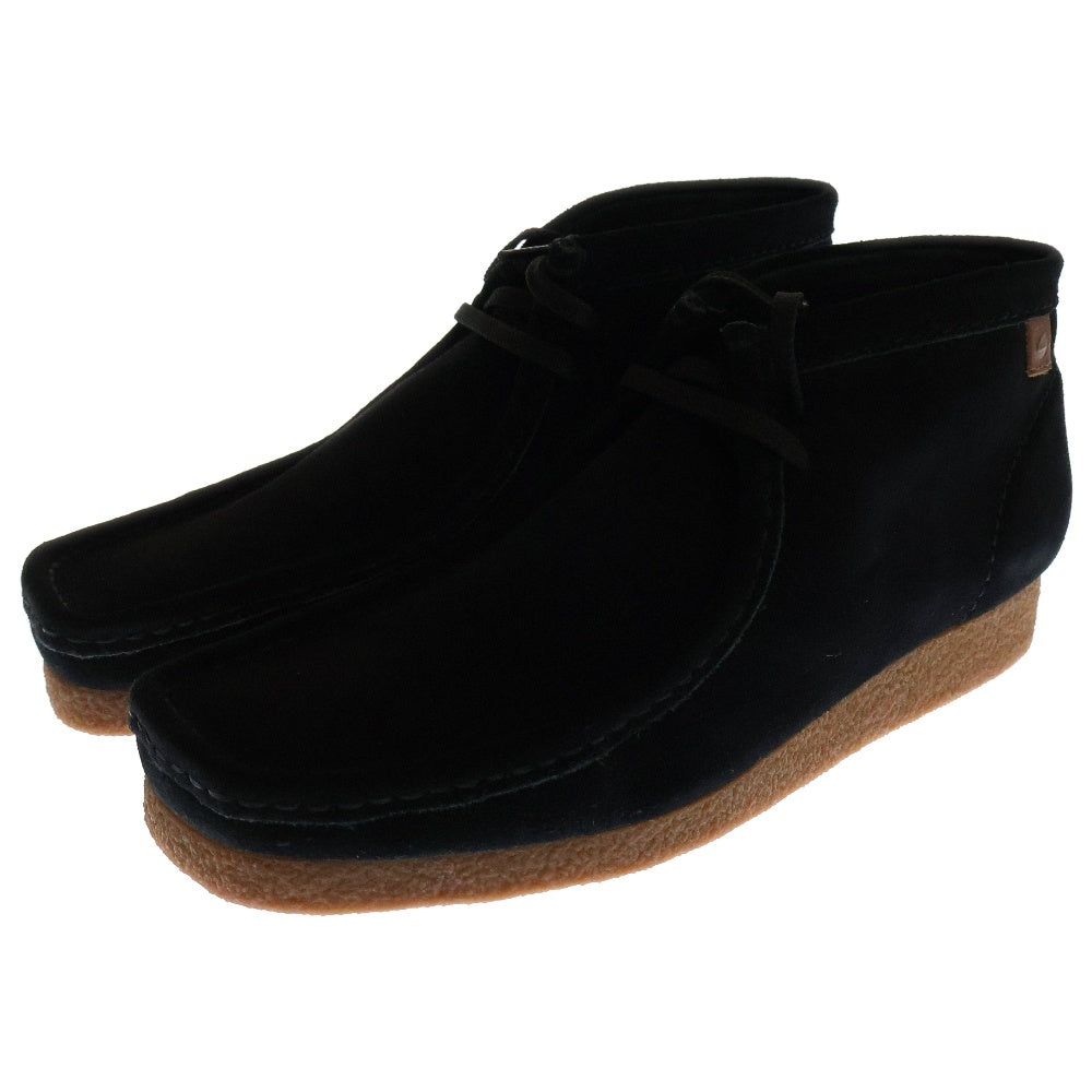 Clarks(クラークス) SHACRE BOOT シェイカー チャッカブーツ スウェード ハイカットシューズ ブラック 26159437