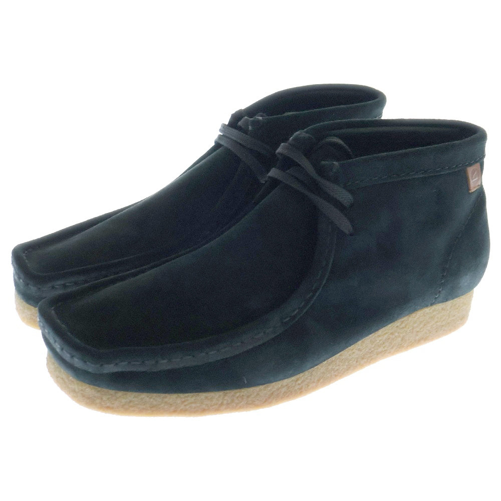 Clarks(クラークス) SHACRE BOOT シェイカー チャッカブーツ スウェード ハイカットシューズ ブラック 26159437
