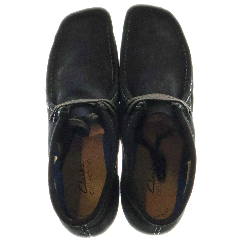 Clarks(クラークス) SHACRE BOOT シェイカー チャッカブーツ スウェード ハイカットシューズ ブラック 26159437
