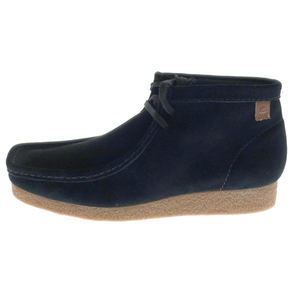 Clarks(クラークス) SHACRE BOOT シェイカー チャッカブーツ スウェード ハイカットシューズ ブラック 26159437