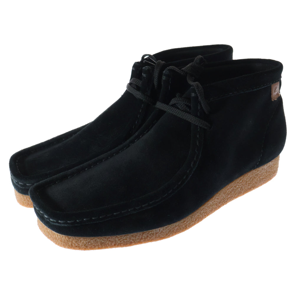 Clarks(クラークス) SHACRE BOOT シェイカー チャッカブーツ スウェード ハイカットシューズ ブラック 26159437