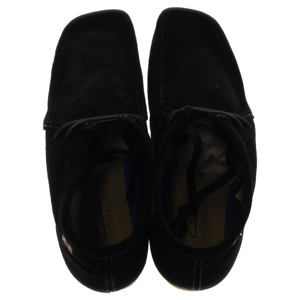 Clarks(クラークス) SHACRE BOOT シェイカー チャッカブーツ スウェード ハイカットシューズ ブラック 26159437