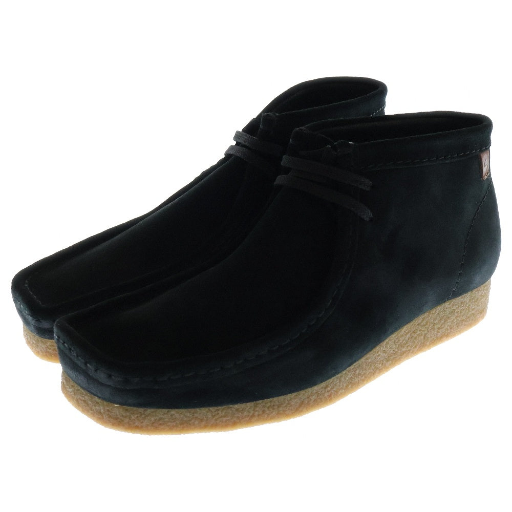 Clarks(クラークス) SHACRE BOOT シェイカー チャッカブーツ スウェード ハイカットシューズ ブラック 26159437