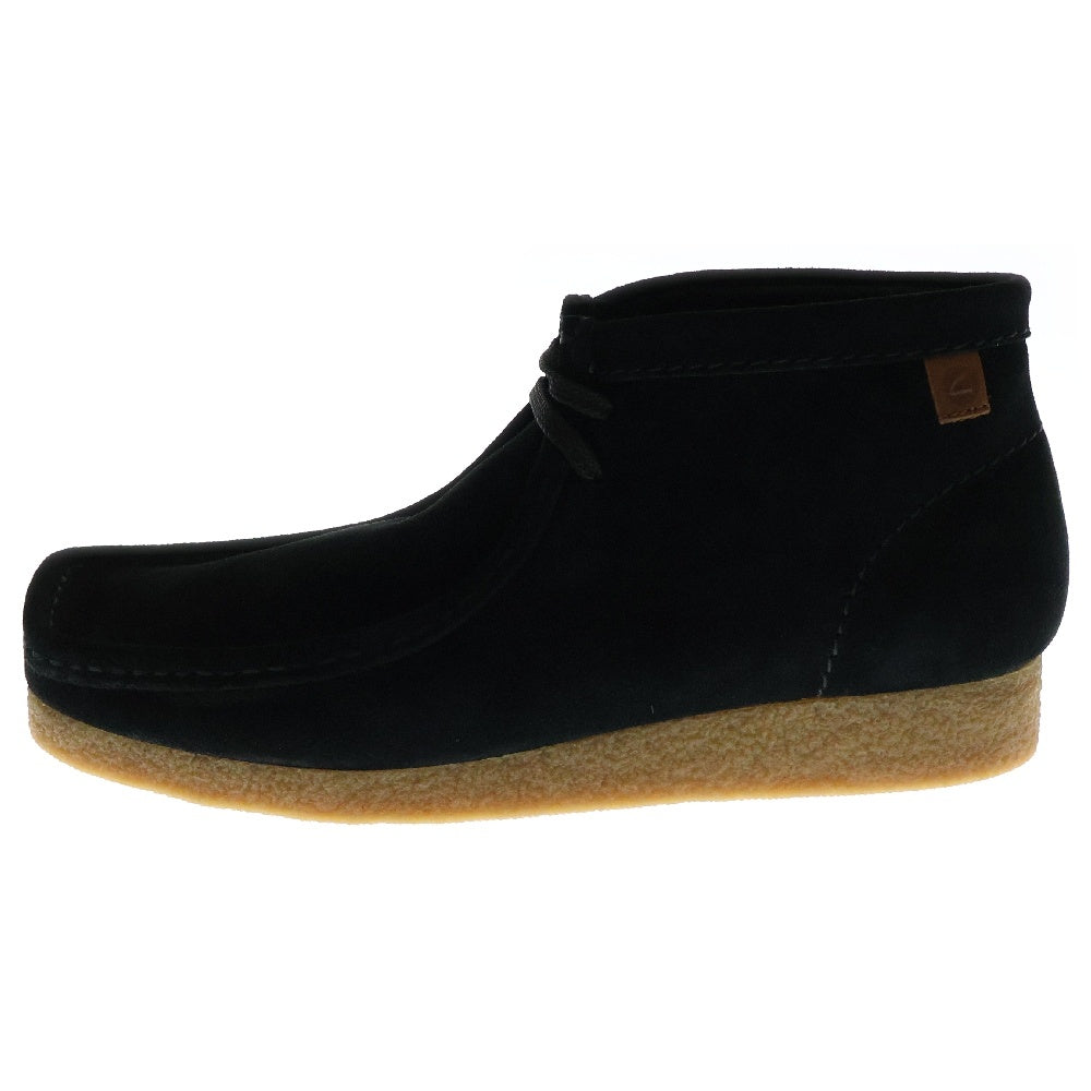 Clarks(クラークス) SHACRE BOOT シェイカー チャッカブーツ スウェード ハイカットシューズ ブラック 26159437