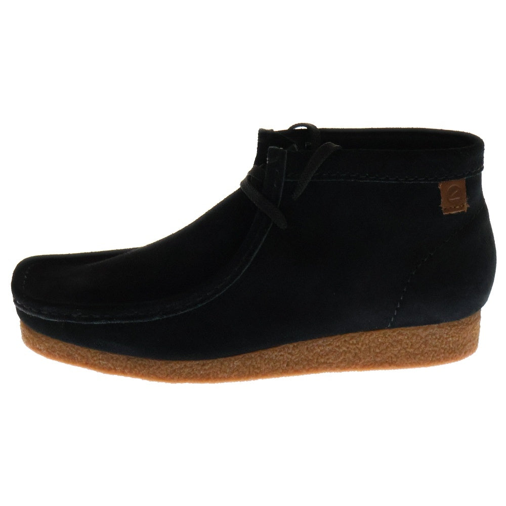 Clarks(クラークス) SHACRE BOOT シェイカー チャッカブーツ スウェード ハイカットシューズ ブラック 26159437