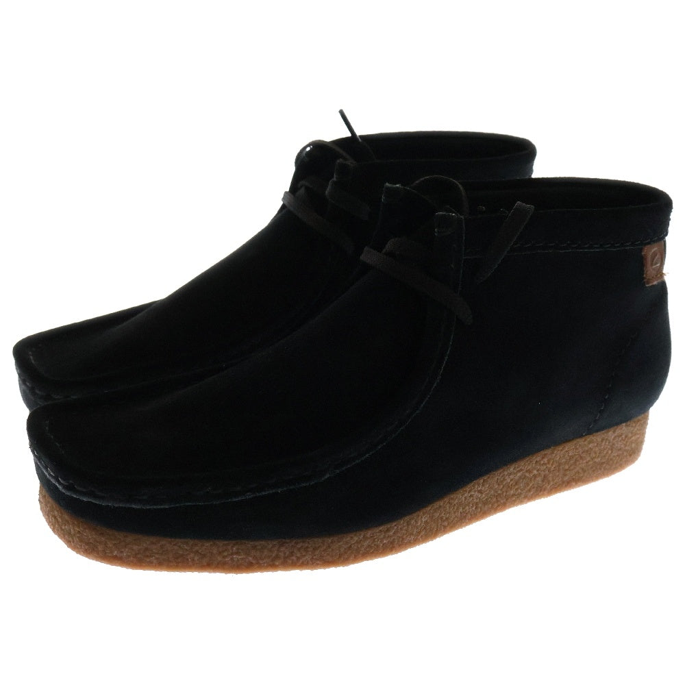 Clarks(クラークス) SHACRE BOOT シェイカー チャッカブーツ スウェード ハイカットシューズ ブラック 26159437