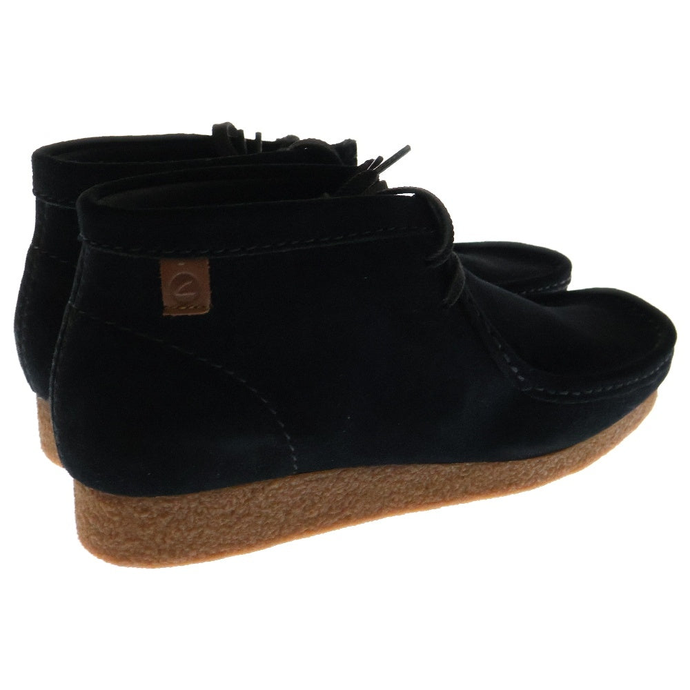 Clarks(クラークス) SHACRE BOOT シェイカー チャッカブーツ スウェード ハイカットシューズ ブラック 26159437