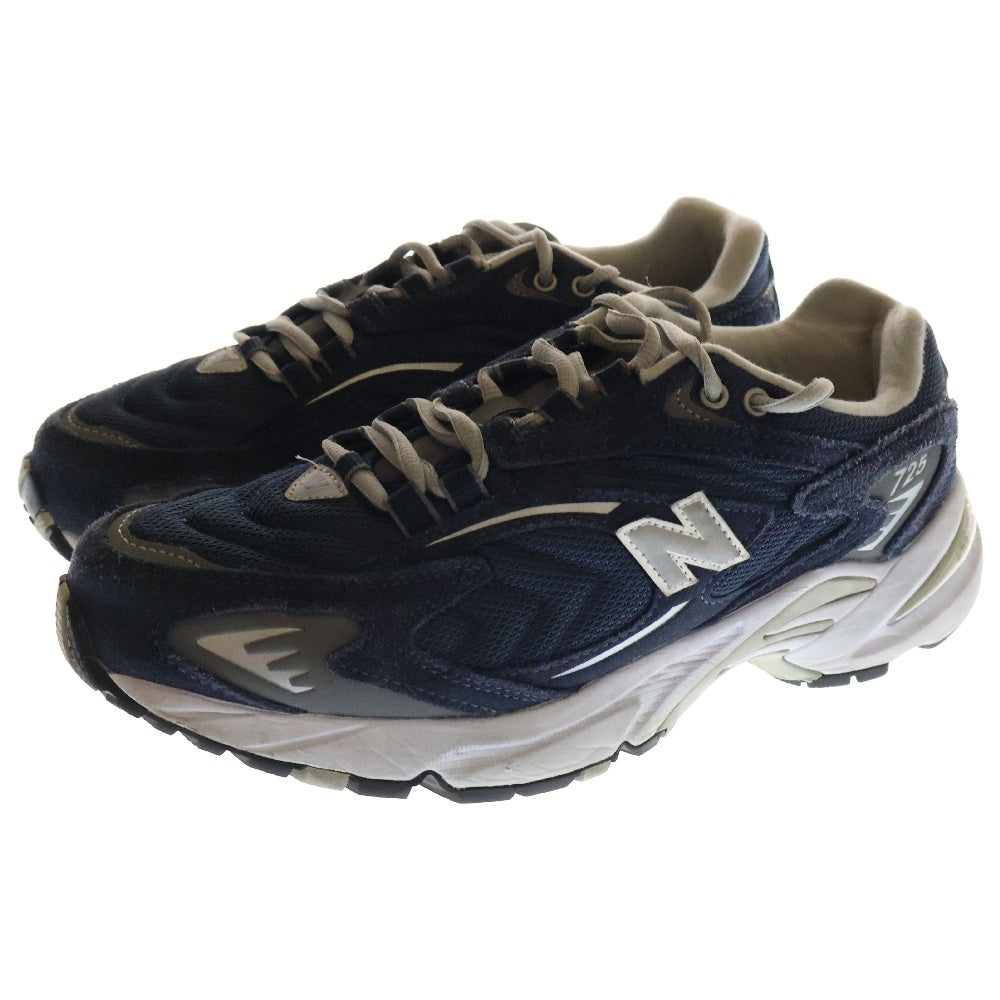 New Balance(ニューバランス) ML725Q スウェード メッシュ ローカットスニーカー ネイビー US8/26.0cm
