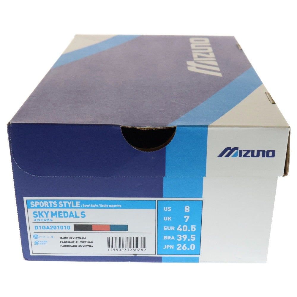 MIZUNO(ミズノ) SKY MEDAL S スカイメダル スウェード ローカットスニーカー ブラック US8/26.0cm D1GA201010
