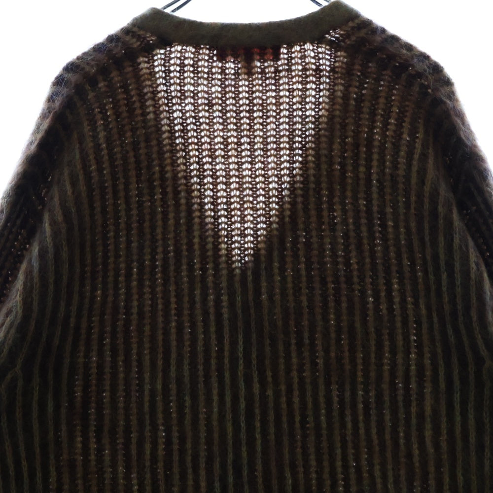 SUPREME(シュプリーム) 25SS 2-Tone Mohair Cardigan ツートン モヘア ニットカーディガン ブラウン