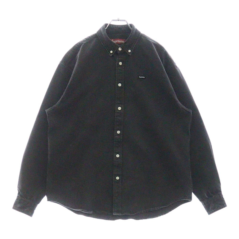 SUPREME(シュプリーム) 25SS Small Box Logo Denim Shirt スモールボックスロゴ デニム 長袖シャツ ブラック