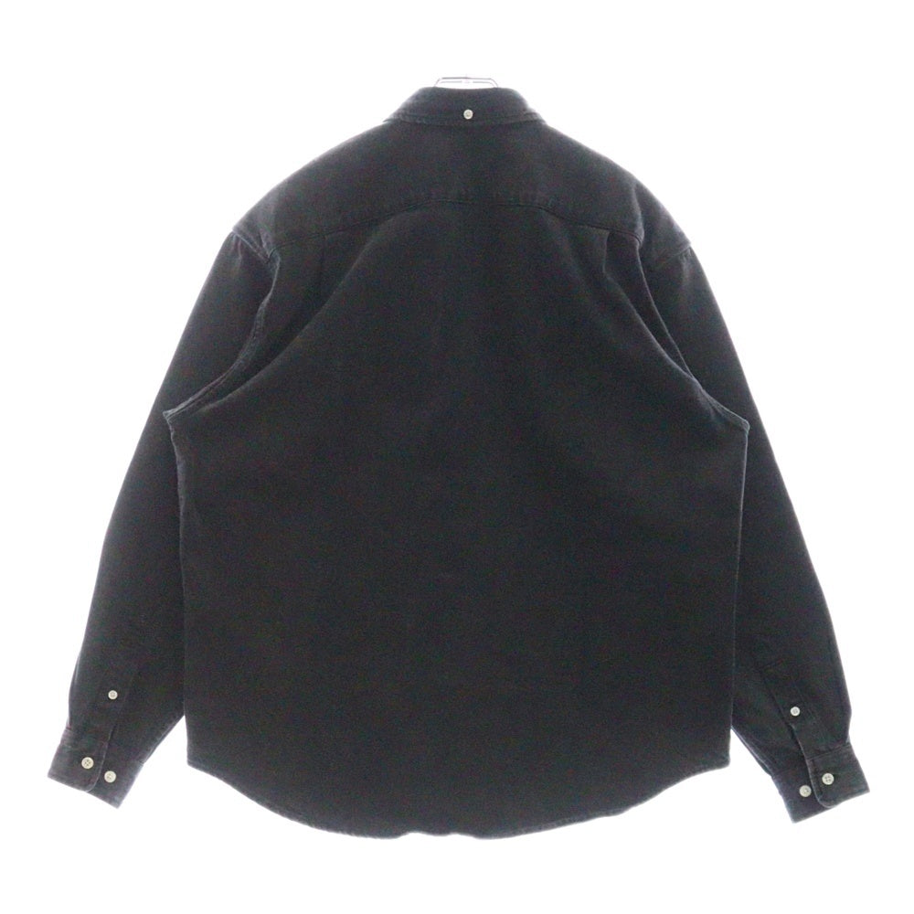 SUPREME(シュプリーム) 25SS Small Box Logo Denim Shirt スモールボックスロゴ デニム 長袖シャツ ブラック