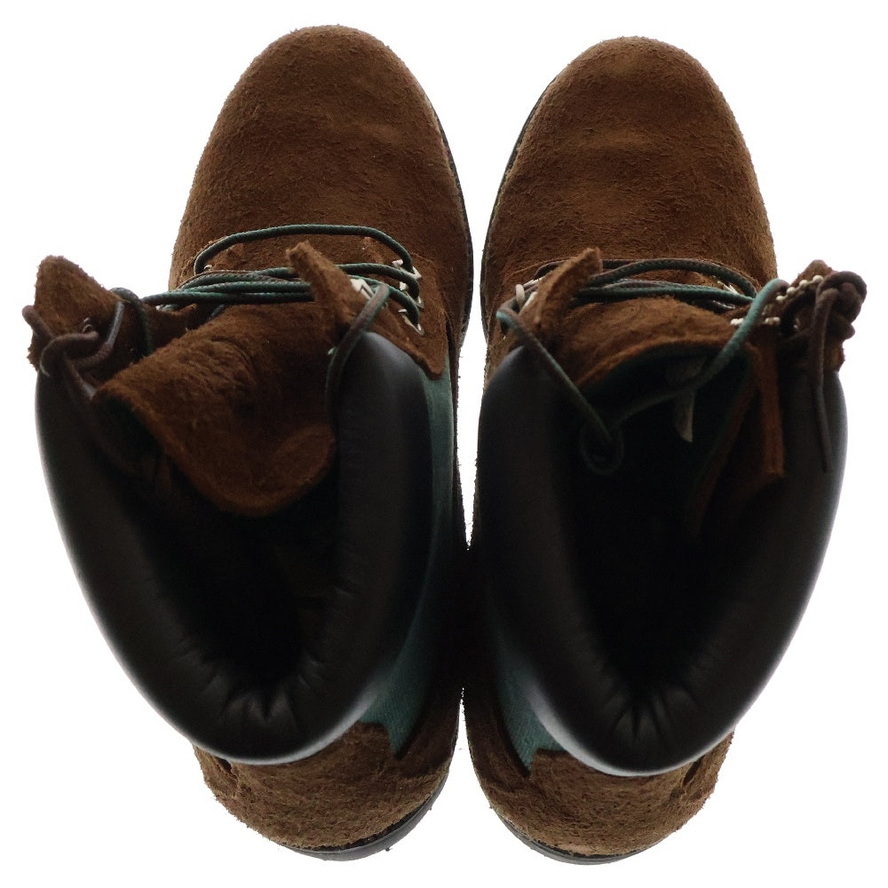 Timberland(ティンバーランド) ×thisisneverthat ディスイズネバーザット 6インチ パネル ブーツ デニム切替 スエード レースアップ ブラウン TB0A6DU5