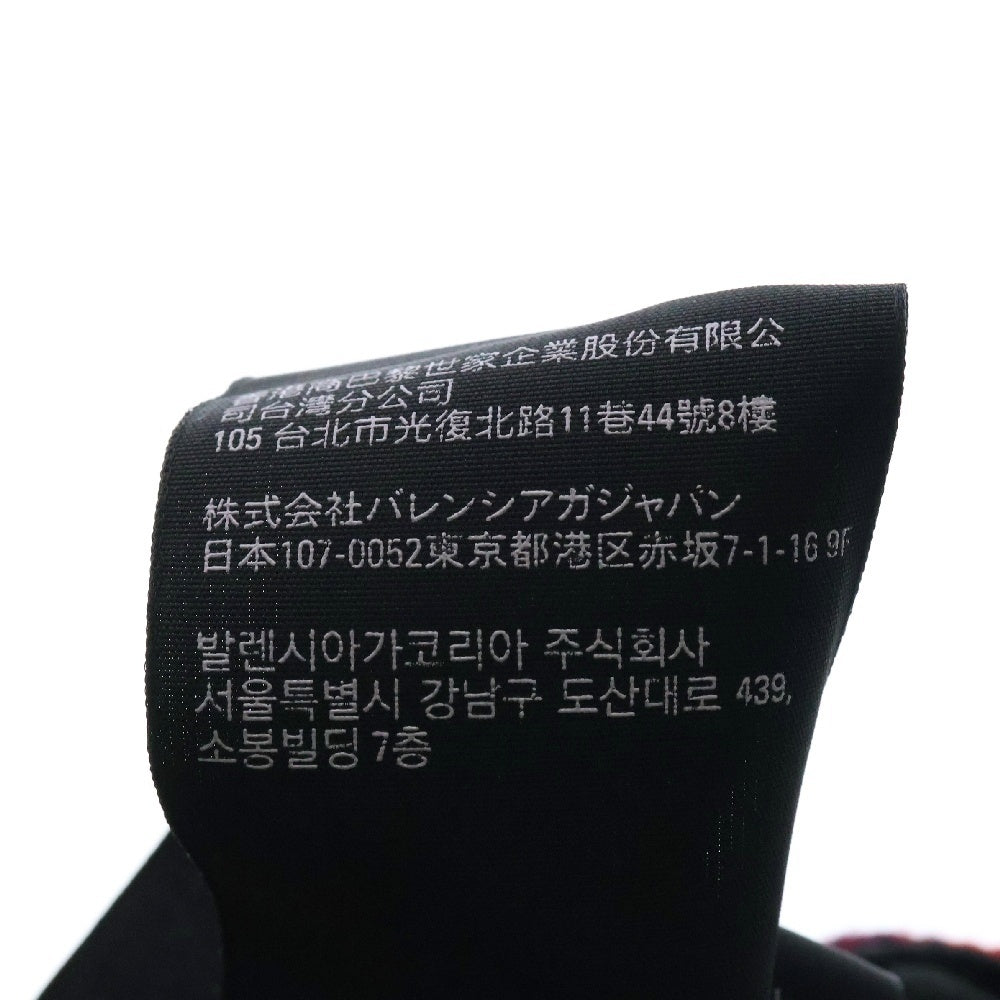 BALENCIAGA(バレンシアガ) チェック柄 BBロゴ コットン 6パネルキャップ 帽子 レッド 658161 411B7