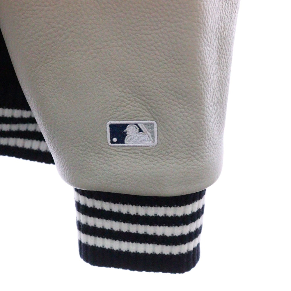 WIND AND SEA(ウィンダンシー) 23SS xMLB VARSITY JKT NY バーシティジャケット ヤンキース スタジャンWDS-C-MLB5-24-Q1-01 ネイビーxグレー
