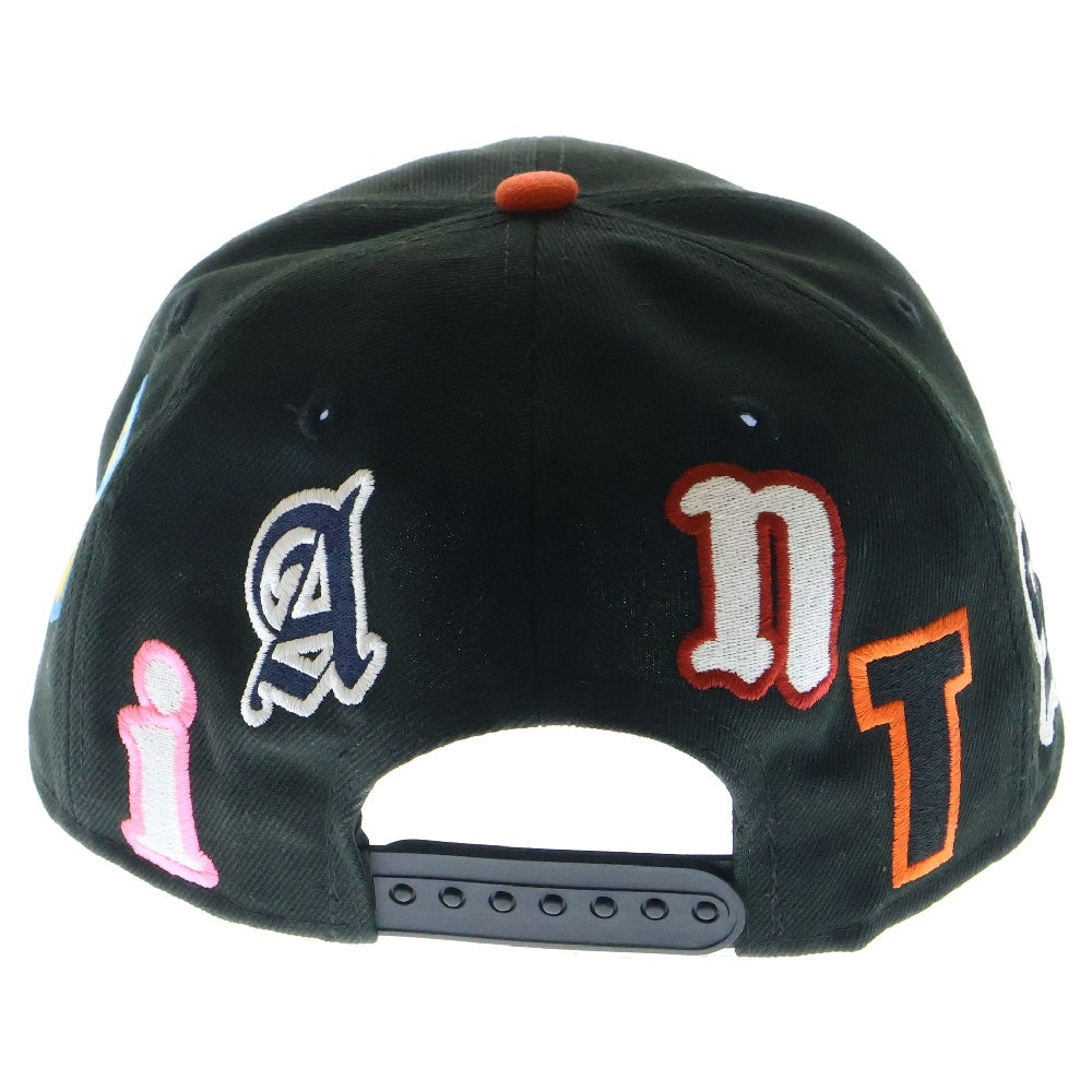 SAINT MICHAEL(セントマイケル) 25SS ×NEW ERA ×MLB GIANTS 9FIFTY ジャイアンツ スナップバック ワッペンロゴ キャップ ブラック