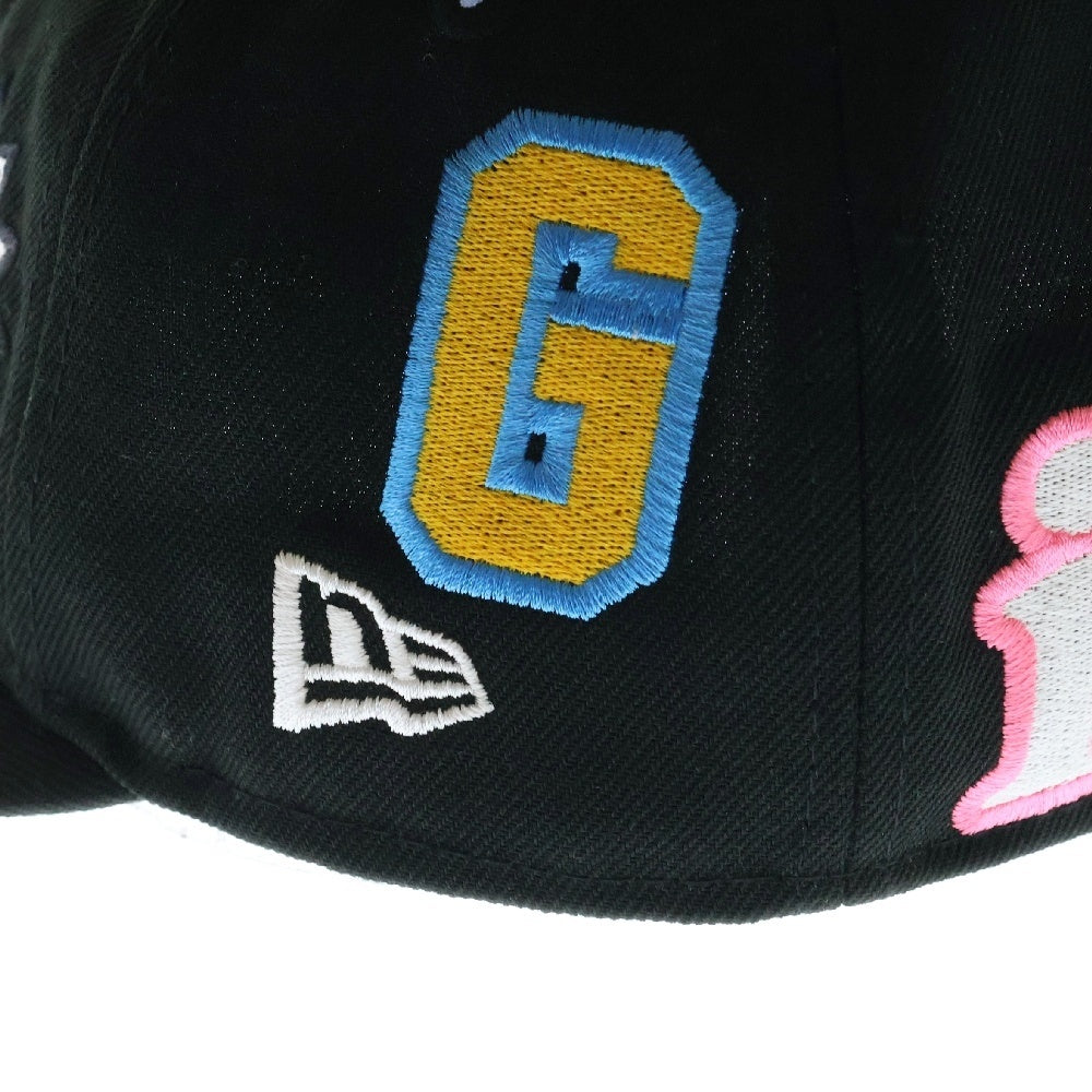 SAINT MICHAEL(セントマイケル) 25SS ×NEW ERA ×MLB GIANTS 9FIFTY ジャイアンツ スナップバック ワッペンロゴ キャップ ブラック