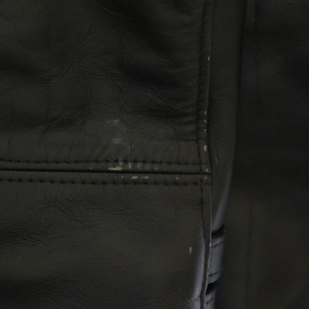 Lewis Leathers(ルイスレザー) AD2022 ×COMME des GARCONS FOREVER LIGHTNING コムデギャルソン フォーエバー ライトニング レザー ダブル ライダースジャケット ブラック KZ-J001