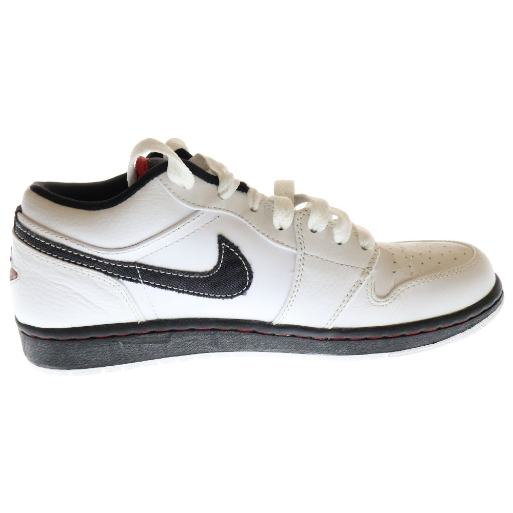 NIKE(ナイキ) 【2008年 観賞用】 AIR JORDAN 1 PHAT LOW エアジョーダン 1 ファット ローカットスニーカー ホワイト/ブラック US8.5/26.5cm 338145-161