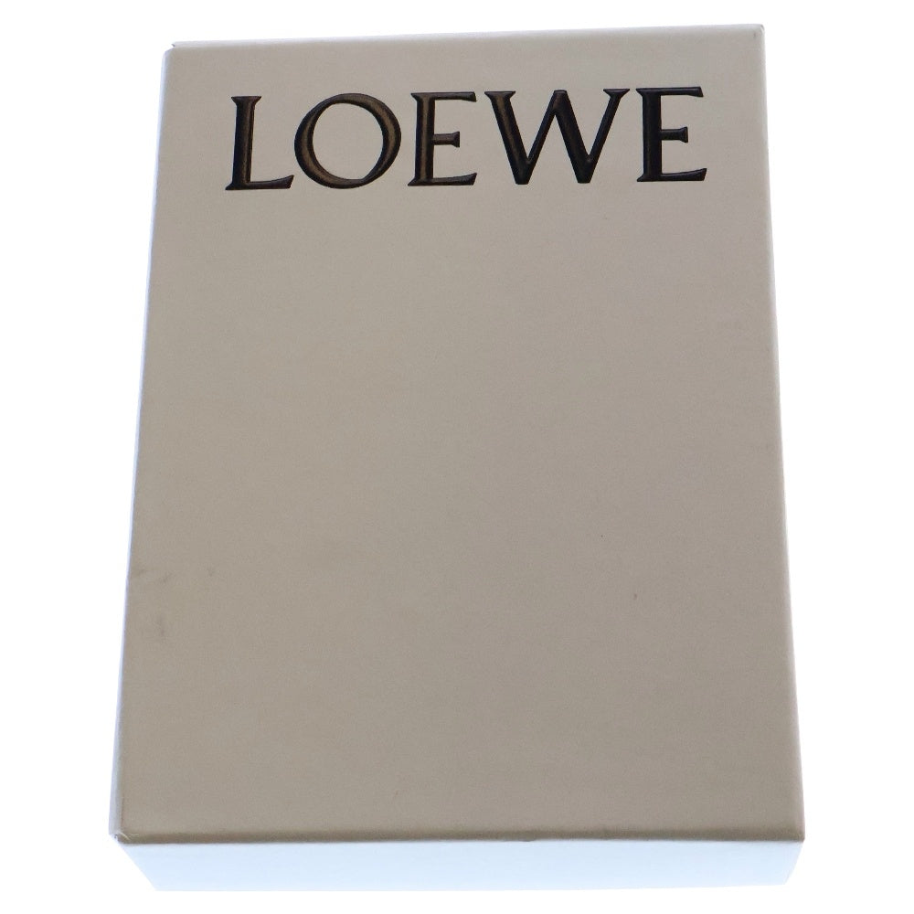 LOEWE(ロエベ) COMPACT ZIP WALLET コンパクト ジップウォレット 2つ折り財布 ソフトグレインカーフスキン レディース グレー/ピンク 102107