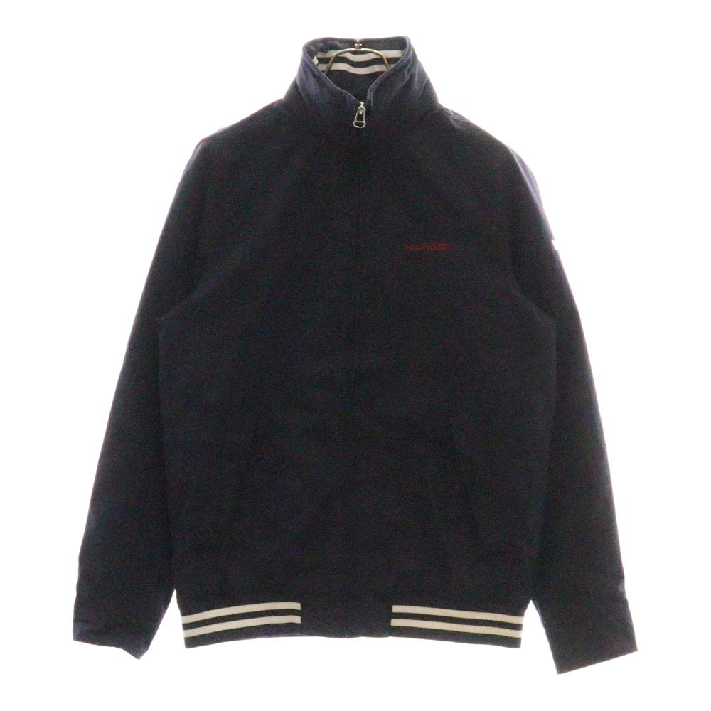 TOMMY HILFIGER(トミーヒルフィガー) REGATTA JACKET ロゴ刺繍 ナイロン ジップアップ ジャケット ネイビー 0867874795