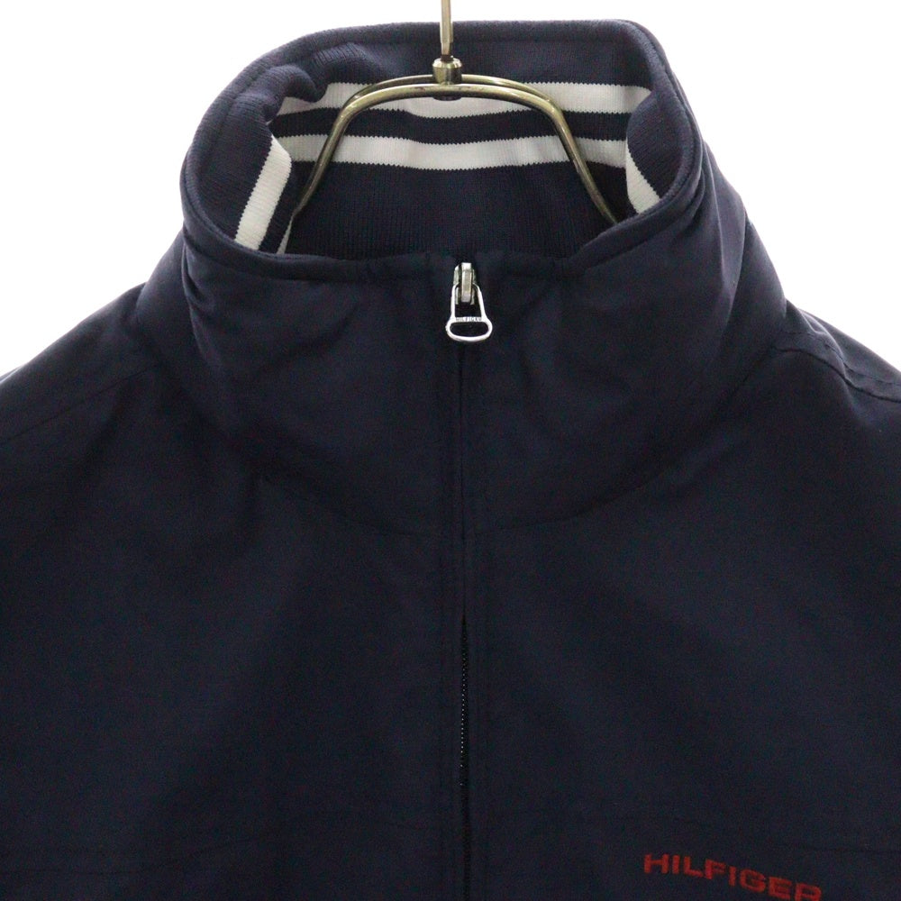 TOMMY HILFIGER(トミーヒルフィガー) REGATTA JACKET ロゴ刺繍 ナイロン ジップアップ ジャケット ネイビー 0867874795
